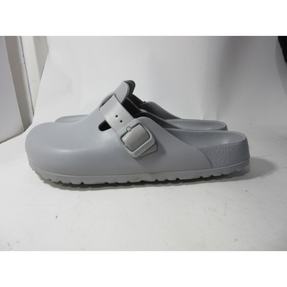 Birkenstock Boston EVA Clogs Mens 9 Womens 11 Gray Waterproof Mules Strap